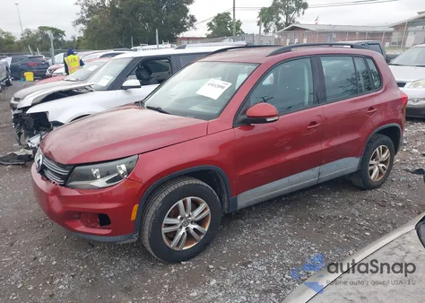 2015 Volkswagen Tiguan S from USA, damaged, VIN WVGAV7AXXFW014869